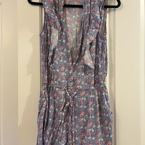 Floral Sleeveless Jumpsuit